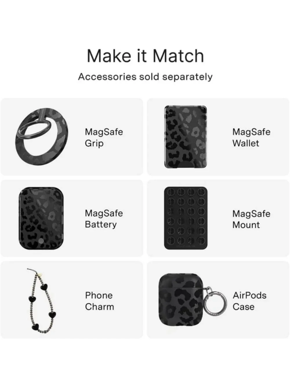 Stylish Black Leopard Print iPhone 17 Case | MagSafe Compatible | 10ft Drop